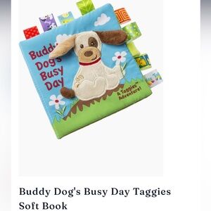 Taggies Buddy Dog's Busy Day Soft Book NWT